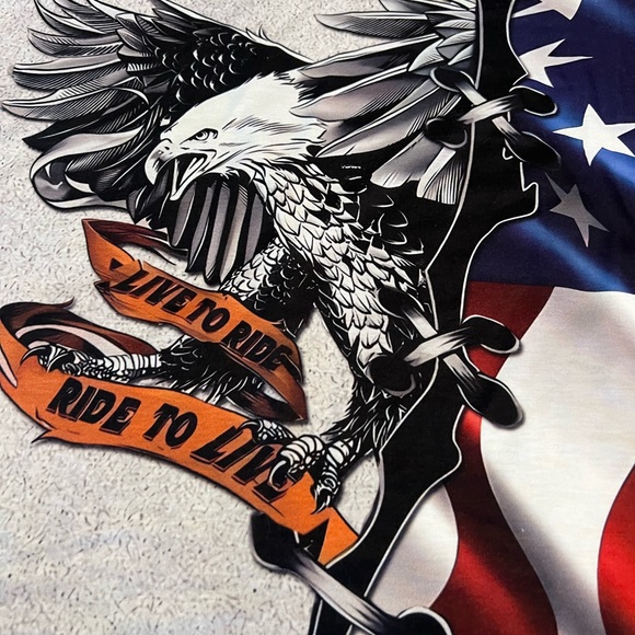 XXXL Mens Flag Patriotic American Eagle 3D Sweatshirt  All Over Print Plus Short - Picture 6 of 7